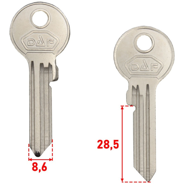 Заготовка для ключа DAF-1D (DF1) КНР