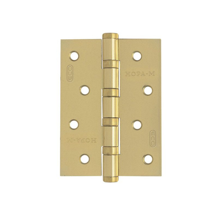 Петля накладная "NORA-M" 4"-4ВВ FHP-ECO (100х70х2,5) SB (матовое золото)