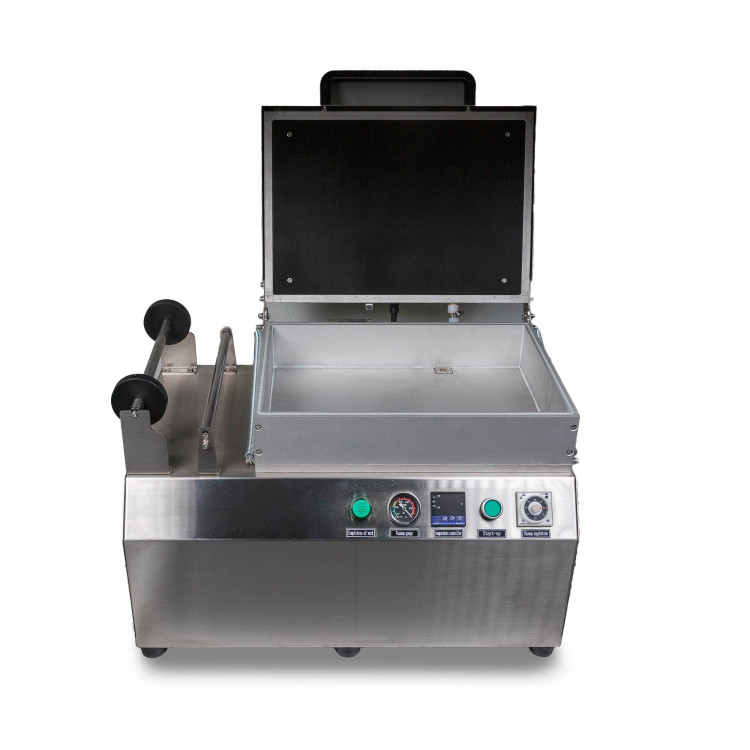 Ручной вакуумный пищевой скин-упаковщик HLV-300VST (глубина лотка 55 мм,2 лотка) PREMIUM