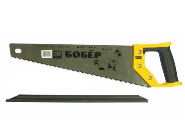 Ножовка 350мм по дереву &quot;Бобер&quot;, закал. зуб