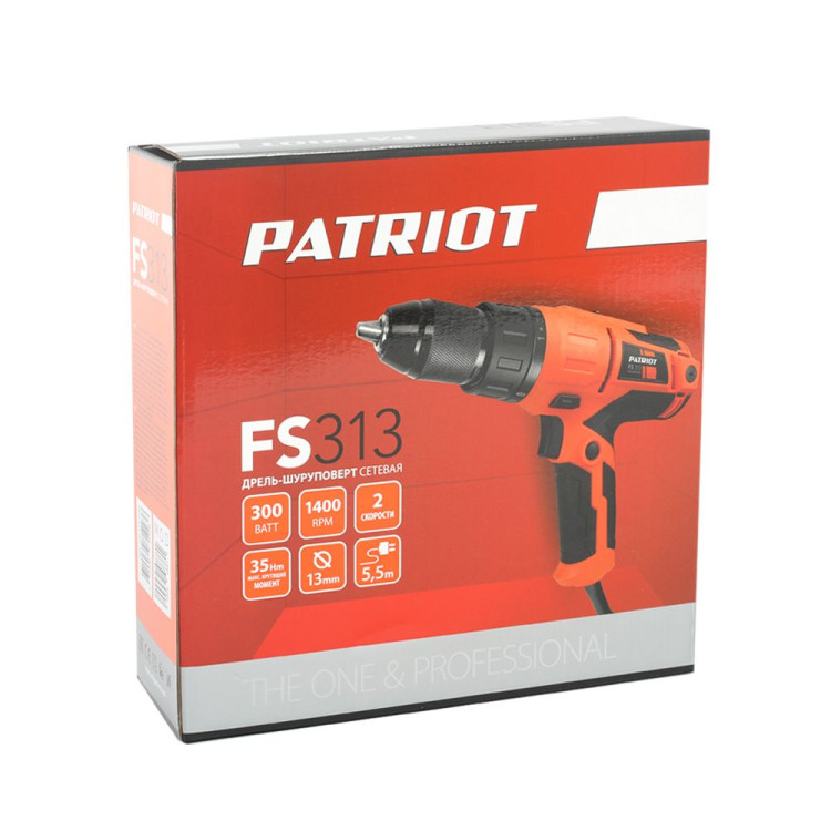 Дрель-шуруповерт сетевая PATRIOT FS 313