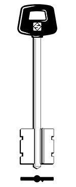 Заготовка для ключа 5CS12P__CI9PG Ciza (пластик)