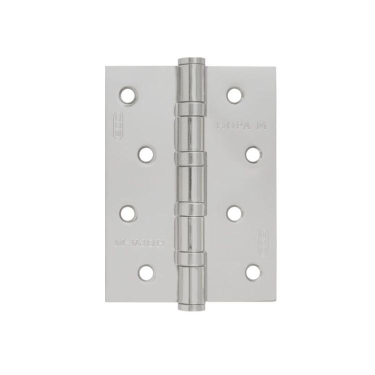 Петля накладная "NORA-M" 4"-4ВВ FHP-ECO (100х70х2,5) SN (матовый никель)