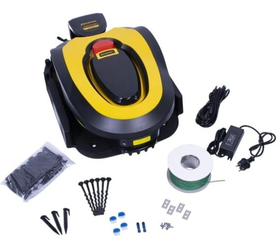 Газонокосилка-робот CHAMPION RMB1828 (28В 2,0Ач Li-ion8,4кг45мин180мм20-60мм)