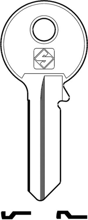 Заготовка для ключа VI-2I_VI086_V5PD КНР