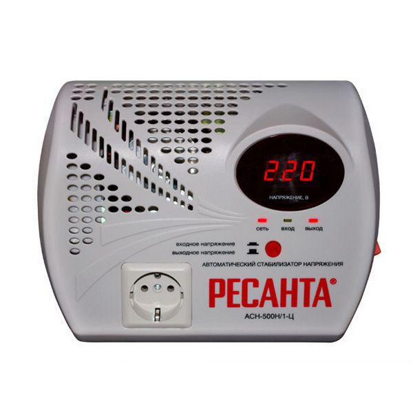 Стабилизатор напряжения РЕСАНТА АСН- 500 H/1-Ц