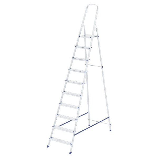 Стремянка 10 ступений аллюминий Сибртех 97721