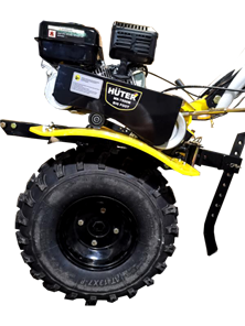 Мотоблок бензиновый Huter МК-7500М BIG FOOT | 7.5 л.с | широкие колеса, чугунный редуктор