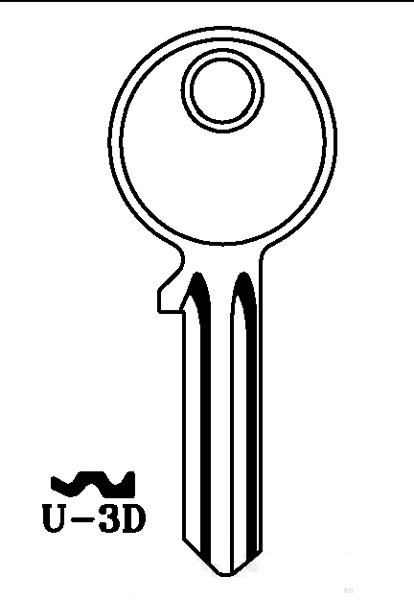 Заготовка для ключа U-3D