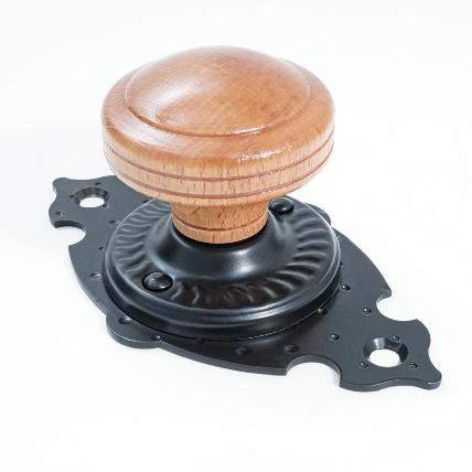 Ручка-кнопка &quot;Декор&quot; НОЭЗ РКД-130 SL черный матовый (20)