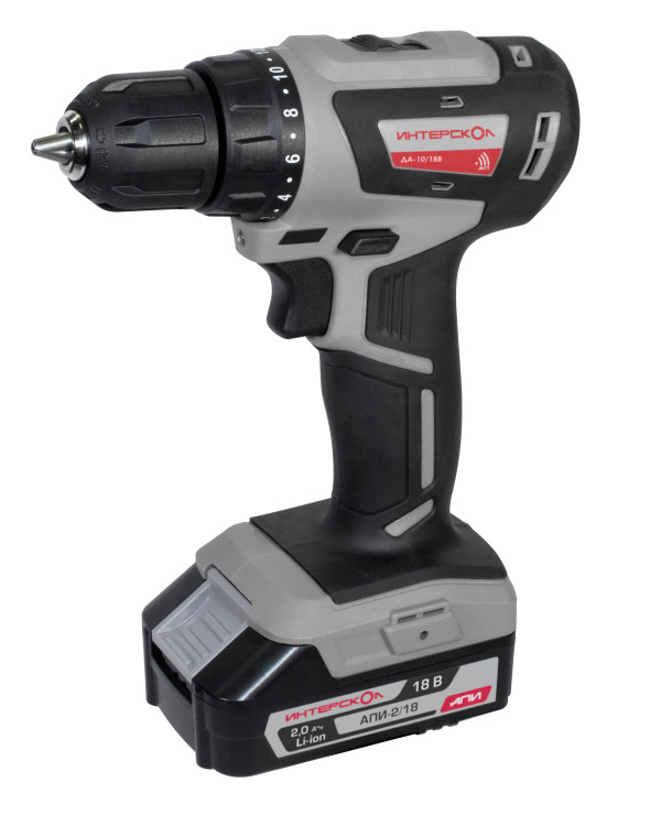 Бесщеточная профессиональная аккумуляторная дрель-шуруповерт ИНТЕРСКОЛ МиниМакс ДА-10/18В