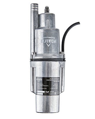 Насос погружной,вибрационный,тип Малыш,200Вт,18л\м,Н=40м,алюм,верхний забор,кабель 10м