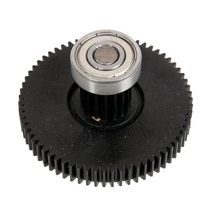 Шестерёнка для мясорубки Хозяюшка D=66мм металлический вал + подшипник F75A