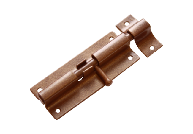 Шпингалет "Домарт" ШП-80 (коричневый металлик)