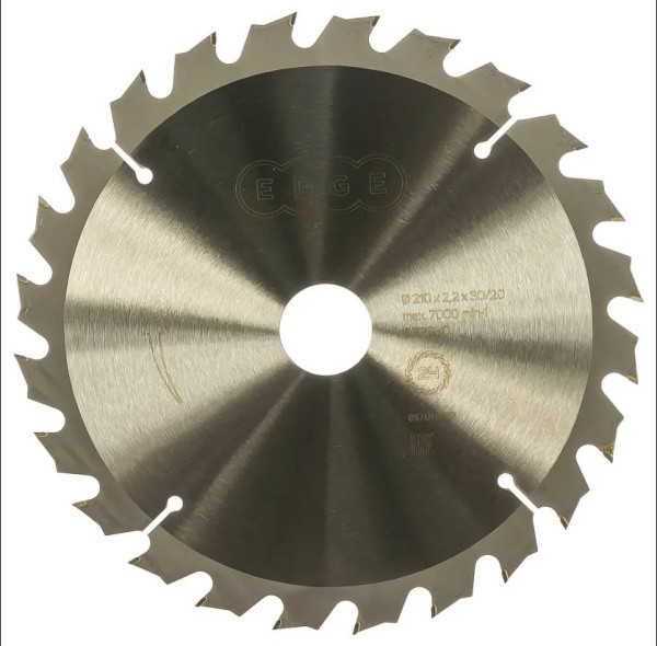Диск тв. сп. 210х24х30/20 EDGE by PATRIOT пильный по дереву