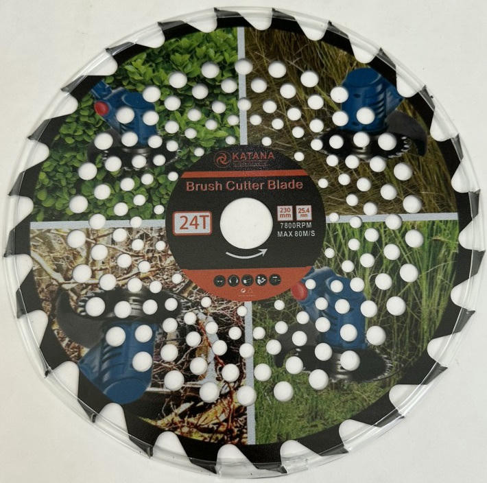НОЖ Бензокосы КАТАNА с победитовыми напайками (230x25.4x1.3mm 24зуб.)