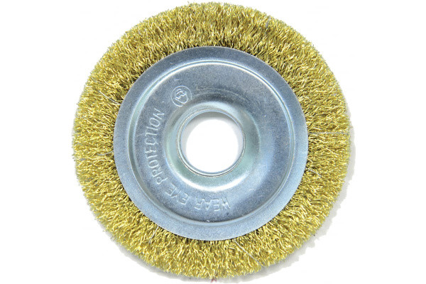 Щетка плоская (125х22.2 мм; латунированная волнистая 0.35 мм) для УШМ Elitech 1820.074700