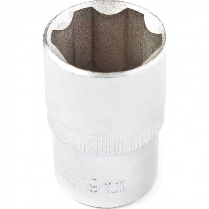 Головка 1/2" 19мм . 6 гранная. CrV