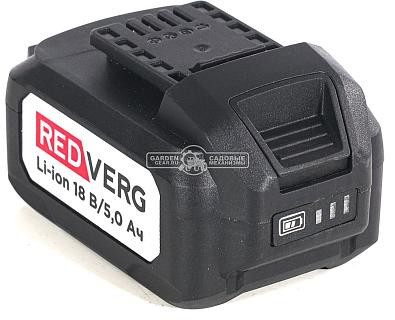 Аккумулятор LI-ION 18V 5.0АЧ индикация степени заряда REDVERG