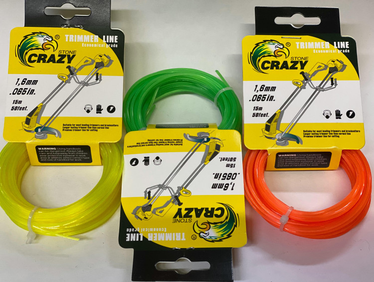 Леска триммерная 1,6мм(15м) сечение звезда CRAZY