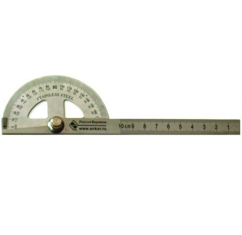 Угломер переставной 0-180° с линейкой 150мм ЭНКОР 10873
