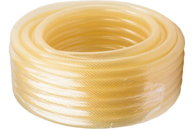 Шланг поливочный "Силикон" трёхслойный армированный 3/4", Вихрь 25м (прозрачный)