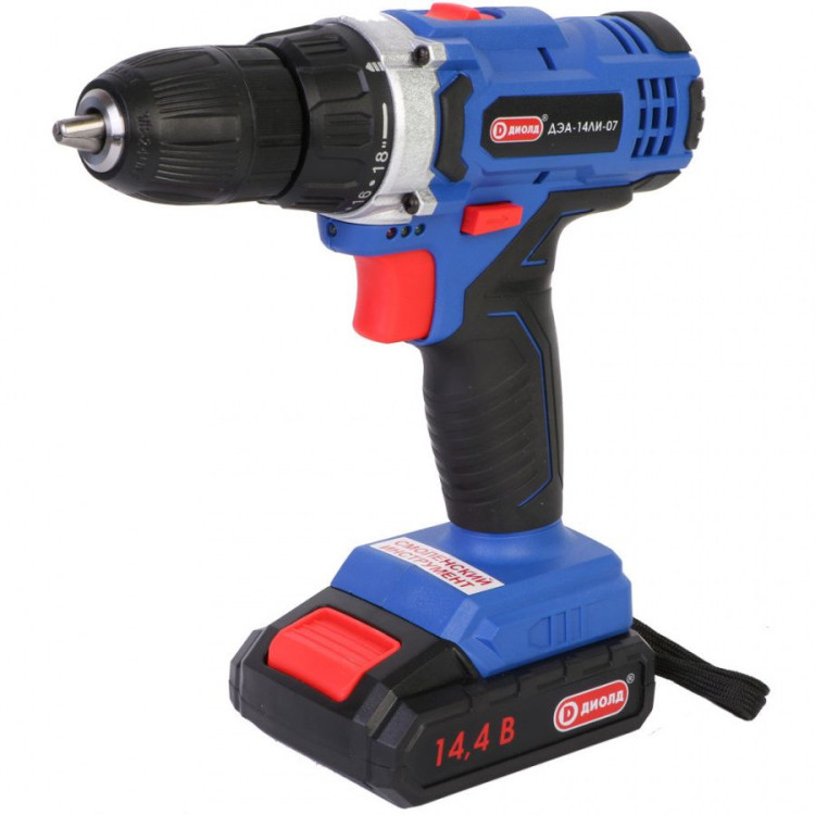 Аккумуляторная дрель-шуруповерт Диолд ДЭА-14 ЛИ-07