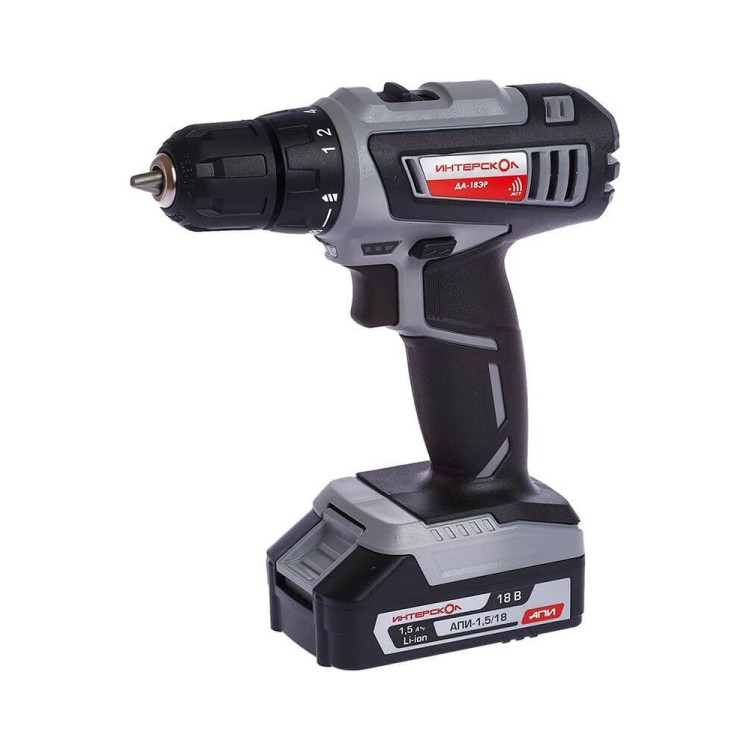 Аккумуляторная дрель-шуруповерт Интерскол ДА-18ЭР Li-ion Апи