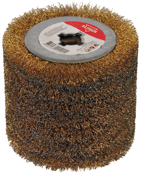 Щетка брашировальная стальная 120Х100Х19мм для МЩ 1412Э, для дерева. ELITECH 1820.127200