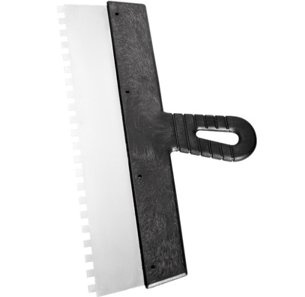 Шпатель зубчатый 250мм. нержавеющий, зуб-8х8мм