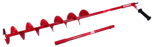 Ледобур 130*20*800мм в наборе шнек+адаптер для ДРЕЛИ+удлинитель 500мм ELITECH