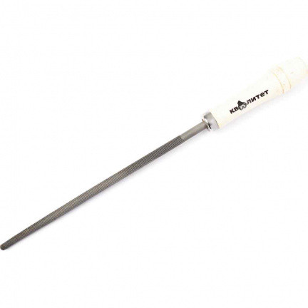 Напильник 200мм, круглый №2 с ручкой Квалитет