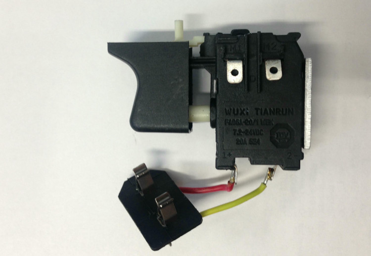 Выключатель шуруповерта Интерскол (12В,14В,18В) №190