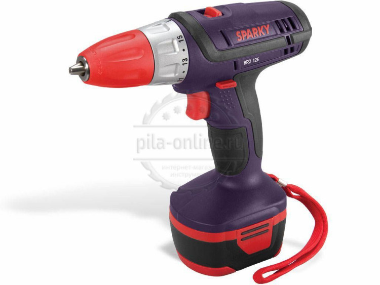 Дрель Sparky ВR 12Е+ FL + кейс + фонарь