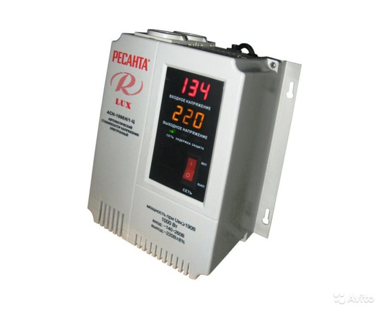 Стабилизатор напряжения РЕСАНТА АСН- 1 000/1-Ц Lux
