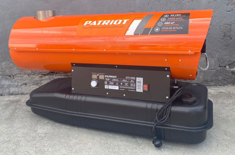 Дизельная тепловая пушка непрямого нагрева PATRIOT DTC 505i