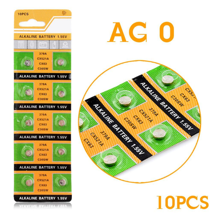 Батарейки TMI Alkaline AG0 (LR69 379А SR521) BL-10