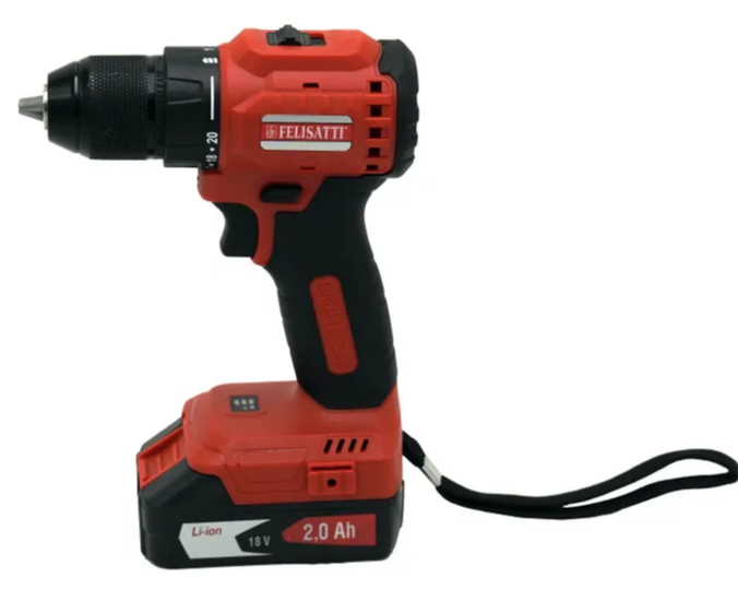 Бесщеточная аккумуляторная дрель Li-ion FELISATTI ДА-18В