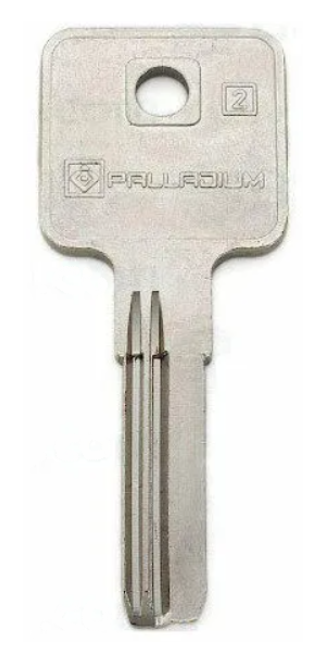 Заготовка для ключа PALLADIUM 2 (H-189) перф.