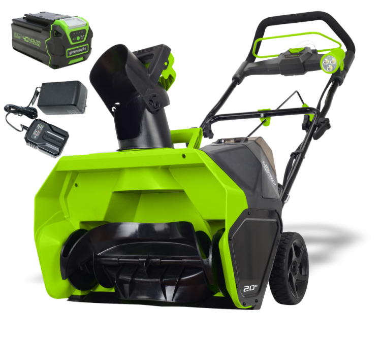 Снегоуборщик аккумуляторный Greenworks GD40ST 2600007UG