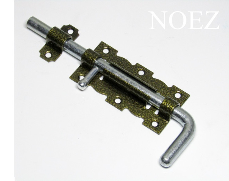 Задвижка дверная НОЭЗ ЗД-110-Гб-SL черный/цинк (30)