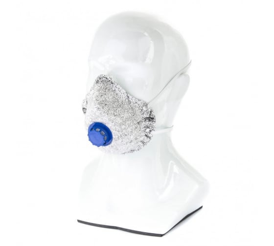 Полумаска фильтрующая ИСТОК с угольным слоем, с клапаном выдоха