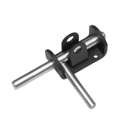Засов &quot;Домарт&quot; воротный с проушиной (75) 140мм d-13мм (черный) (10)