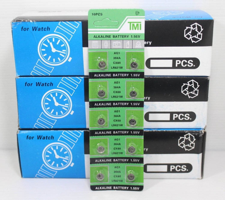 Батарейки TMI Alkaline AG1 (LR621 364 SR621 164) BL-10