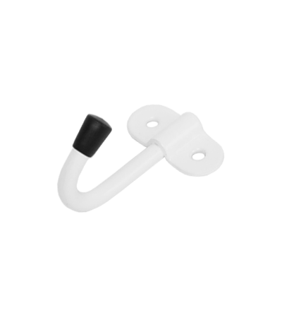 Крючок вешалка "Домарт" одинарный (белый)