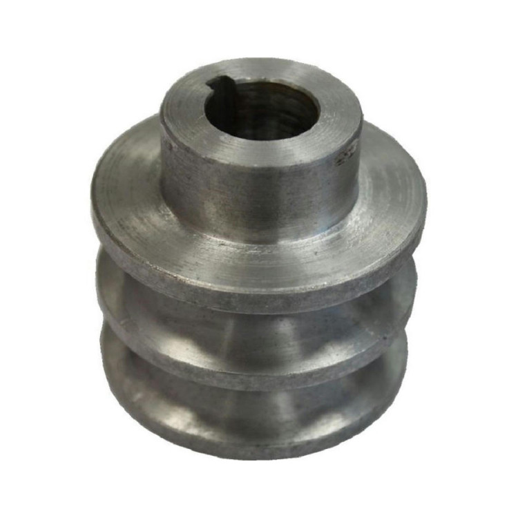 Шкив для двигателя 2-х ручейковый 20мм (крот)