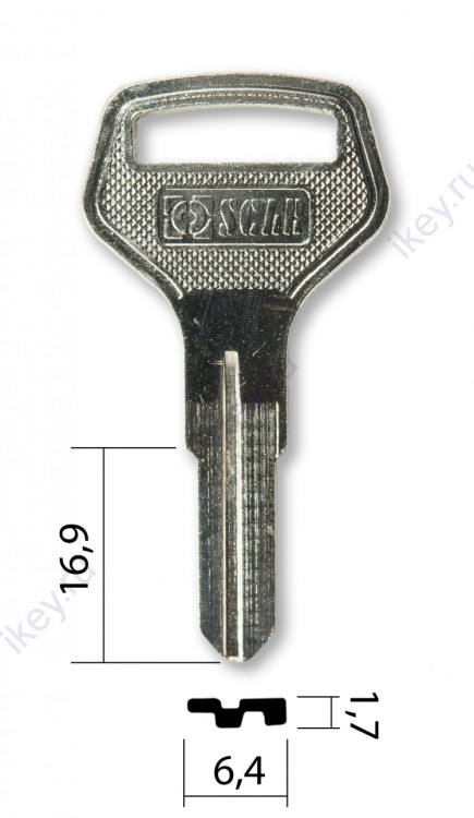 Заготовка для ключа EVQ-1 Китай