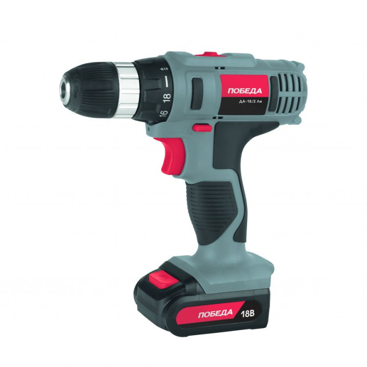 Аккумуляторная дрель-шуруповёрт PATRIOT Победа ДА-18/2Ли
