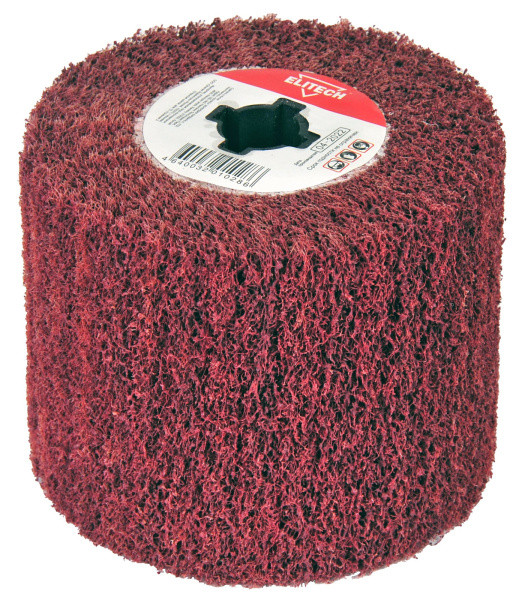 Щетка нейлоновая "скотч-брайт" для полировки Elitech 1820.127300 120Х100Х19мм,Р80,д\МЩ 1412Э,д\дерева,стали,алюминия