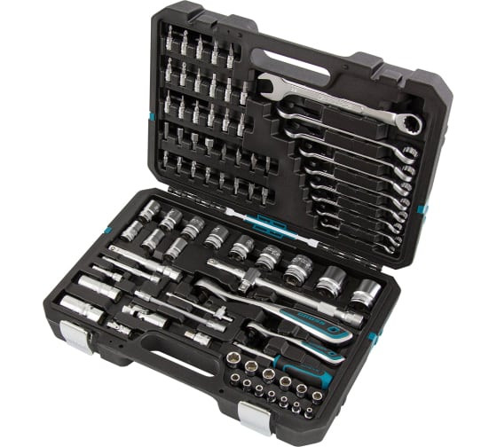 Набор инструмента 82пр автослесарный 1/4, 1/2, 120 зубьев GROSS